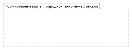 Формирование карты природно- техногенных рисков