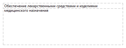 Обеспечение лекарственными средствами и изделиями медицинского назначения
