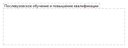 Послевузовское обучение и повышение квалификации