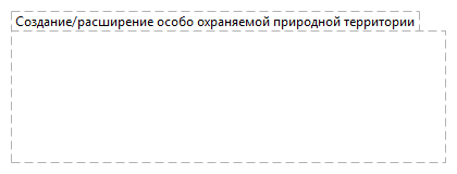 Создание/расширение особо охраняемой природной территории