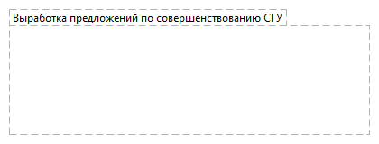 Выработка предложений по совершенствованию СГУ